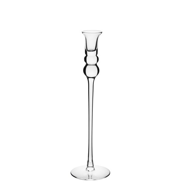 Claro A, elegancki szklany świecznik, wym.36cm