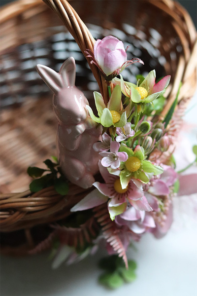 Sergio Pink, dekorowany koszyczek wielkanocny