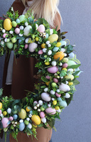 Giant Pastells Moko Easter, ogromny wielkanocny wianek na drzwi, śr.70cm  