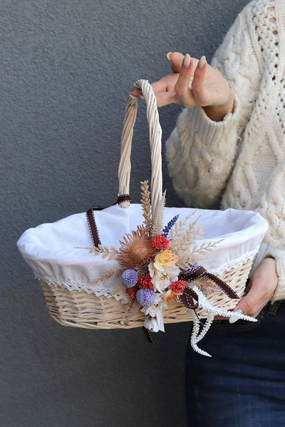 Karlina, dekorowany koszyczek wielkanocny