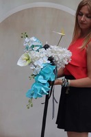 Blunona Leokadia, dekoracja nagrobna w drewnianej skrzyneczce