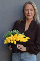 Tulippo New Design Yellow, komplet dekoracji nagrobnych