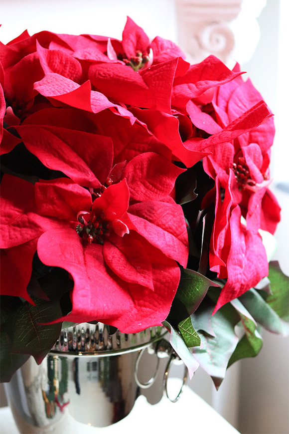 Gwiazda Betlejemska Cooler Silver, wysokiej jakości sztuczna roślina