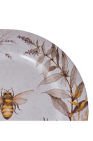 Pszczoła, ozdobny podtalerz w ciepłej kolorystyce, śr.33cm