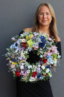 barwny wianek na drzwi Lato w Pełni