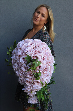 wiązanka nagrobna Pastelle Roses, wym.60cm