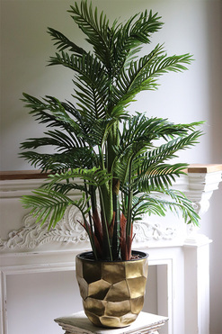 Palma Deluxe, wysokiej jakości sztuczna palma w metalowej donicy, wys.135cm 