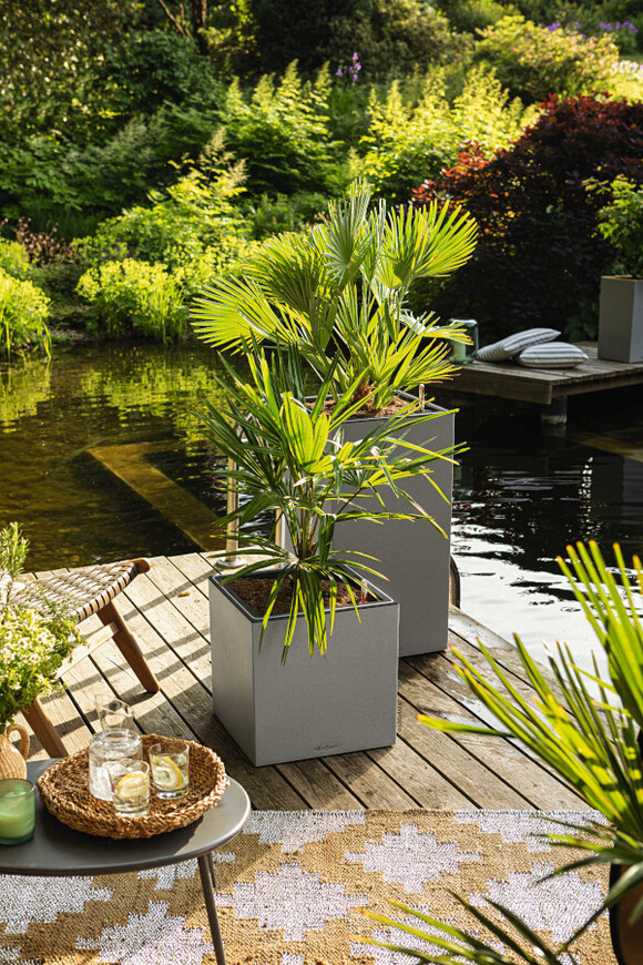 Canto Stone LED, podświetlana doniczka z nawadnianiem