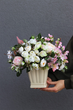 Arte Classic, kompozycja kwiatowa, wys.34cm