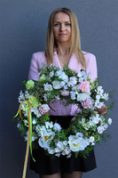 Delitera, wiosenny wianek na drzwi