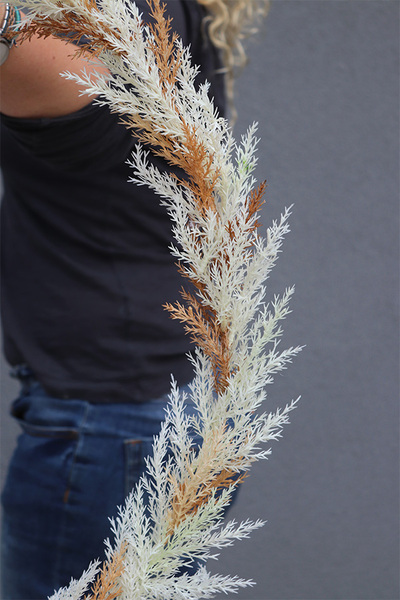 Boho Betra, subtelny wianek ze sztucznego suszu, śr.50cm