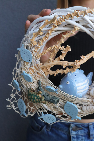 Rybka w Sieci, marynistyczny wianek na ścianę