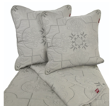 Edoardo, narzuta w kolorze szarym ciemnym w komplecie z poszewkami , wym.200x220cm+2szt.45x45cm