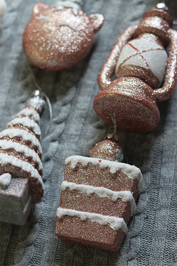 zestaw zawieszek choinkowych Toys, Różowa Kraina