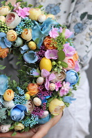 wielkanocny wianek z jajkami, Eggs Pastels