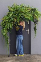 Green World, obfita zielona girlanda, dł.150cm + zwisy po obu stronach 70cm