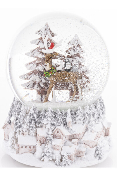 Renifer i Przyjaciele, świąteczna kula śnieżna pozytywka