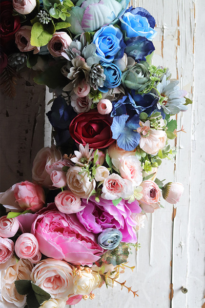 Caryca Katarina 2, bogaty wianek na drzwi z chwostem