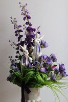 Violette, elegancka kompozycja wiosenna, wym.80x38x32cm