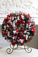 Święta u Izy, świąteczny wianek dekoracyjny	