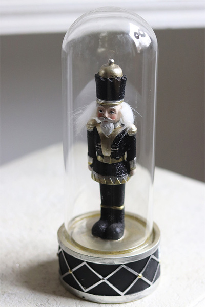Nutcracker, figurka dziadek do orzechów w szkle, black