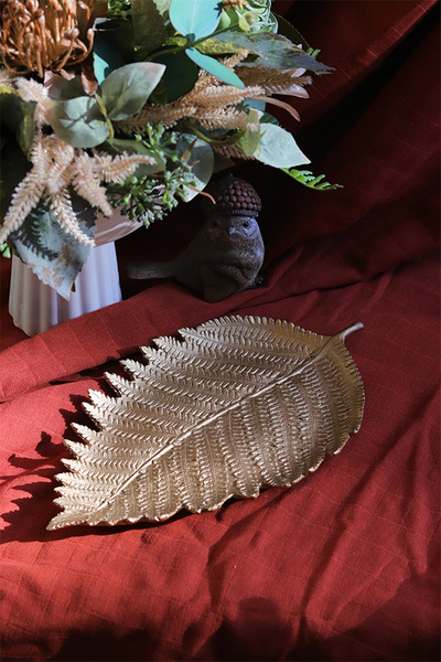 podstawka taca w kształcie liścia, Goldigo