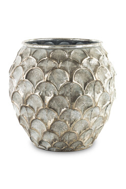 Mardin Silver A, metalowa donica, wym.32x32x32cm 