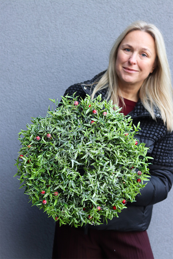 Otrokrzew Winter, zimowy wianek zielony