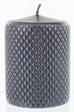 świąteczna świeca Cadiz, Czerń, wym.12x9x9cm