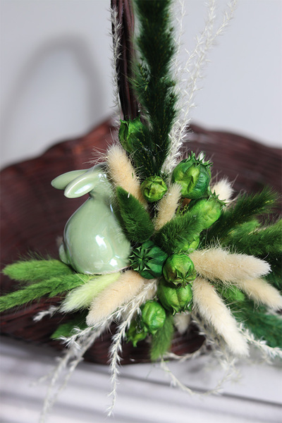 Folklore, dekorowany koszyczek wielkanocny