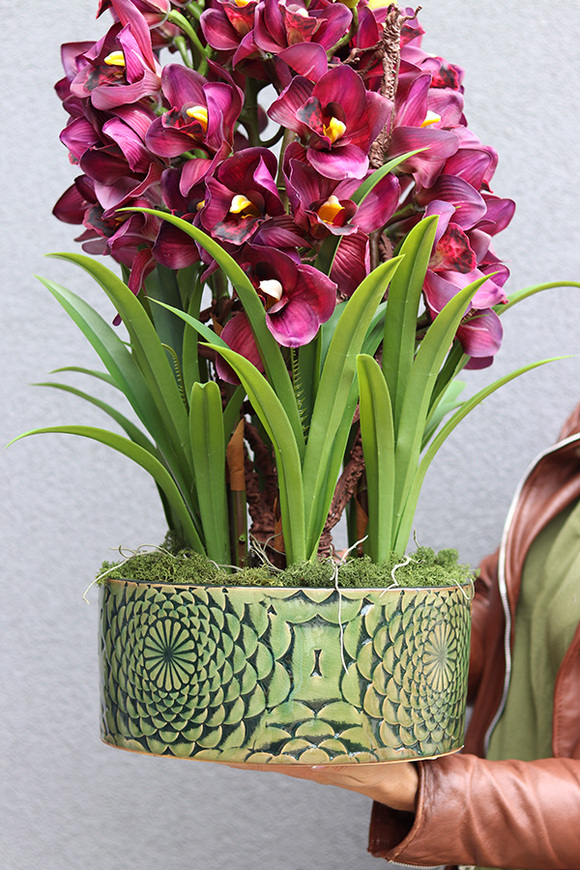  Kalite, nowoczesny sztuczny storczyk, wym.75cm