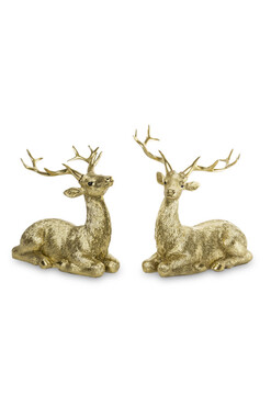 OD RĘKI Renifer Złoty 1szt. figurka, wym.14x13.5x6cm 