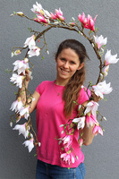 komplet, girlanda + bukiet, dekoracja roślinna z Magnolii