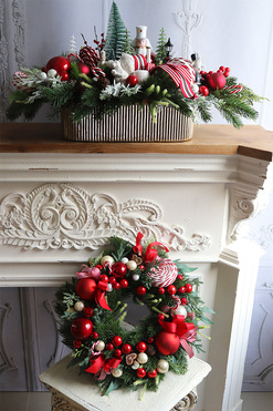 Lollypop Candy 2, świąteczny wianek dekoracyjny, śr.42cm 