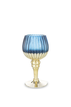 Pasion Blue A, elegancki świecznik kielich, wys.20cm