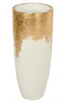 Gold&White, donica cygaro biało złota, wym.91x36x36cm