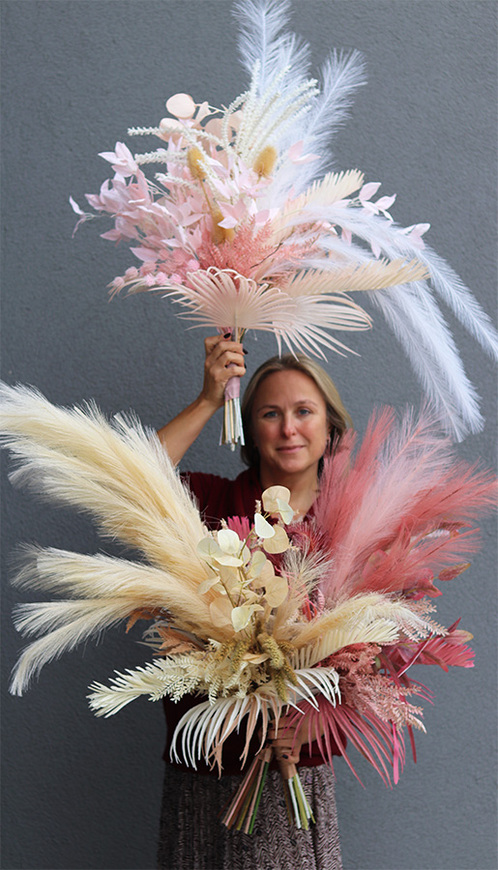 Rewia Light Pink, różowy bukiet dekoracyjny