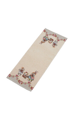 Bunny World, wielkanocny bieżnik gobelinowy, 100x38cm