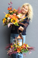 Angelo Garden autumn, bukiet nagrobny we wkładzie