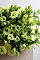 Eustoma Green, gałązka sztucznej eustomy, 1szt. dł.75cm