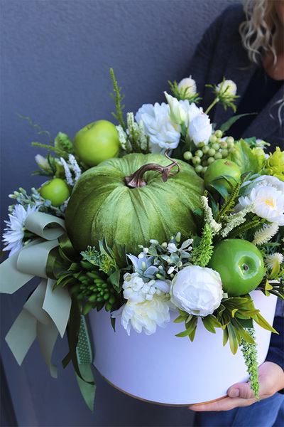 Dyniowy Green 2, jesienny flowerbox