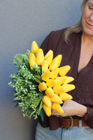 Tulippo New Design Yellow, komplet dekoracji nagrobnych