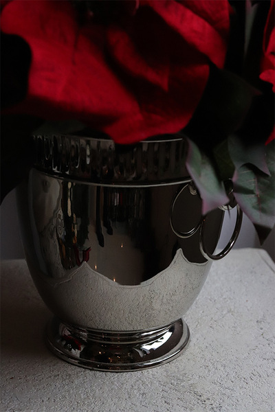 Gwiazda Betlejemska Cooler Silver, wysokiej jakości sztuczna roślina