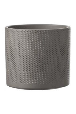 Erasmus, okrągła osłonka donica, taupe B, wym.21x23cm