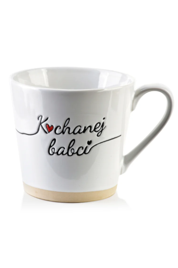 Kochanej Babci, porcelanowy kubek na prezent, poj.350ml