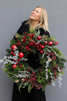 Little Town Forest, świąteczny wianek na drzwi