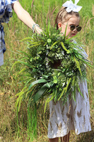 Green Berra, zielony wianek na drzwi