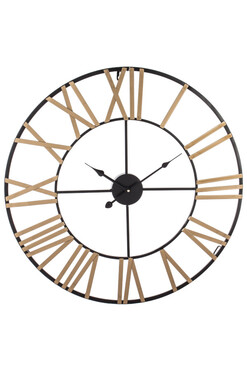 Golden Times, stylowy zegar ścienny, śr.60cm