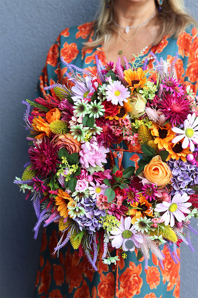 Merua, jesienny wianek z owocami