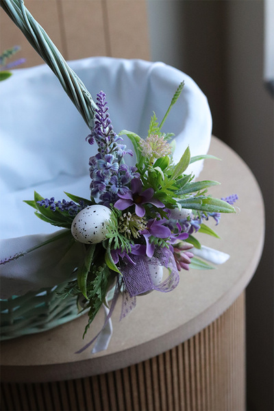 Gredda, dwustronnie dekorowany koszyczek wielkanocny